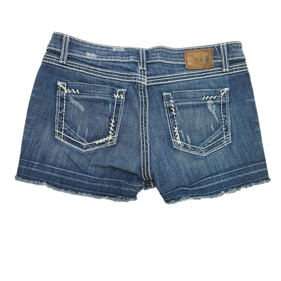 BKE Sabrina Womens Cutoff Denim Jean Shorts Distressed Size 30 - Picture 2 of 11